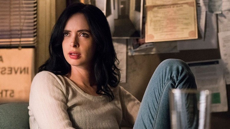 Jessica Jones looking up incredulously