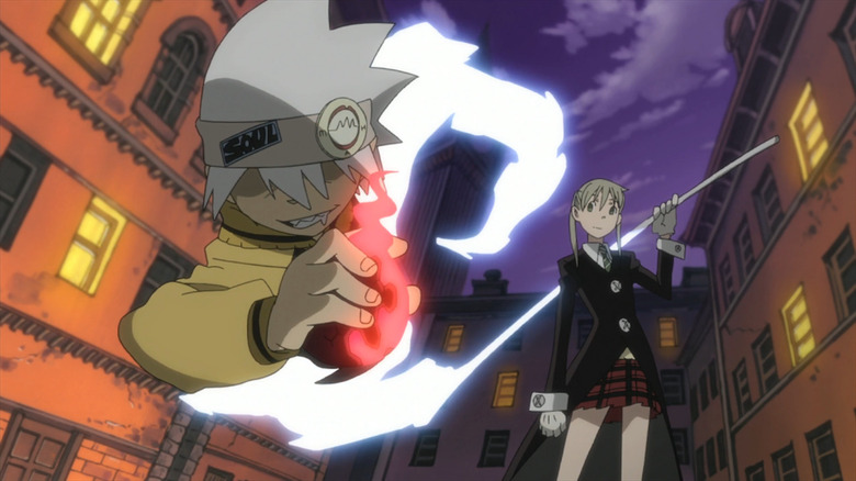 Soul and Maka from "Soul Eater"