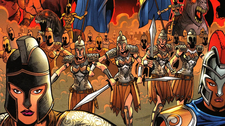 The Amazons begin their attack