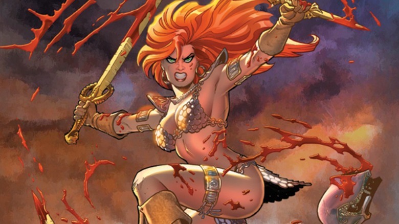 Red Sonja in combat