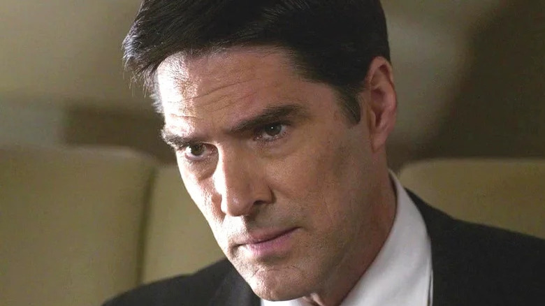 Hotch sitting on plane