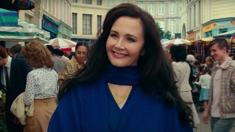 Lynda Carter smiles