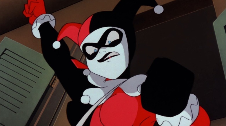 Harley Quinn gets ready to punch