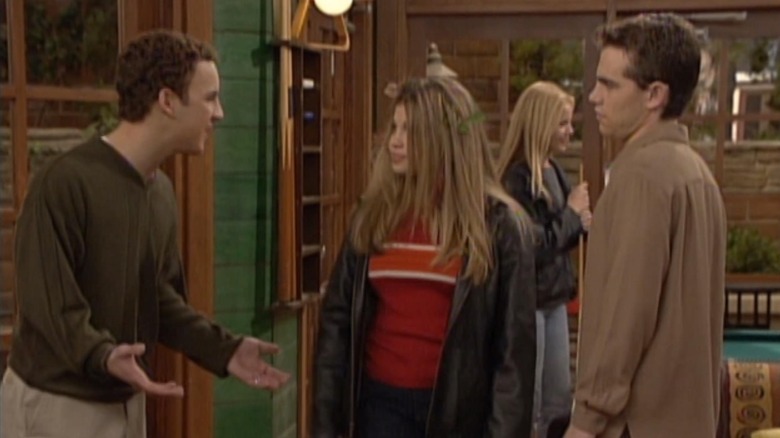 Cory talking to Shawn and Topanga