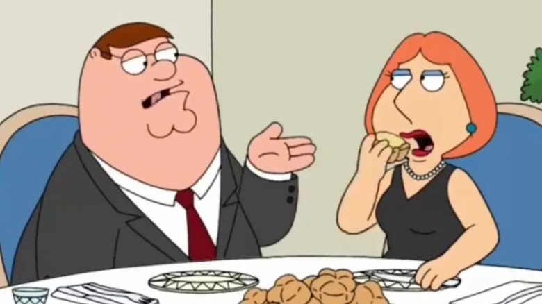 Peter and Lois talking