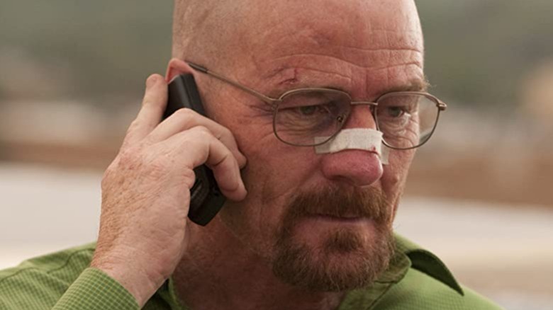 Walter White makes a phone call 