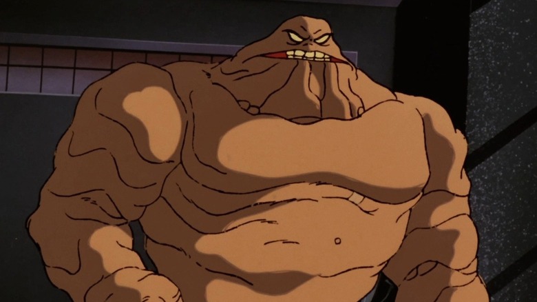 Clayface gritting teeth