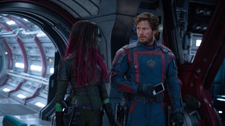 Peter talking with Gamora