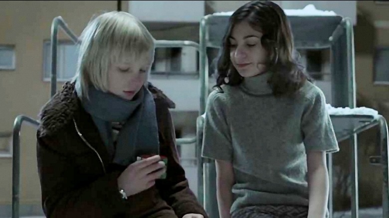 Oskar and Eli in Let the Right One In