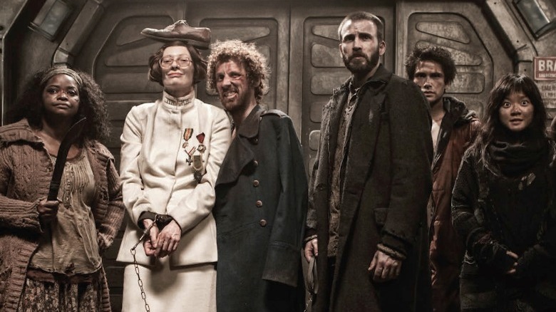 Curtis and crew in Snowpiercer