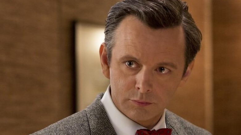 Michael Sheen staring at someone