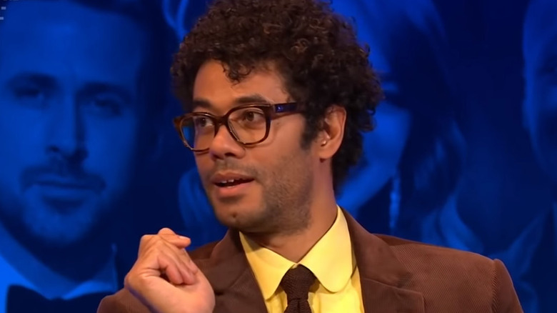 Richard Ayoade in a discussion