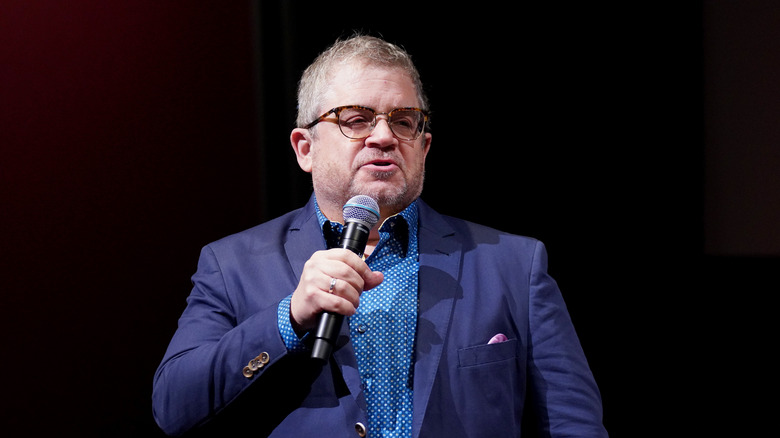 Patton Oswalt performing