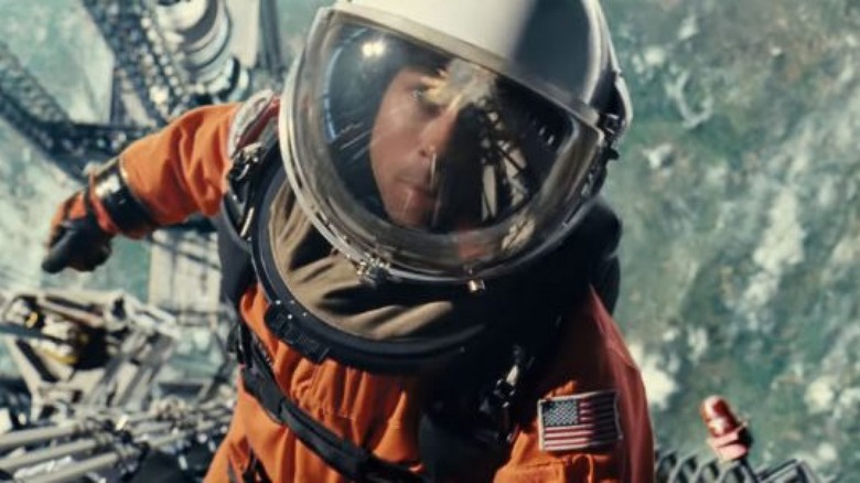 Brad Pitt on a spacewalk