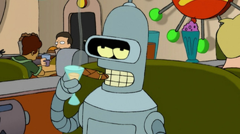 Bender with cigar and alcohol