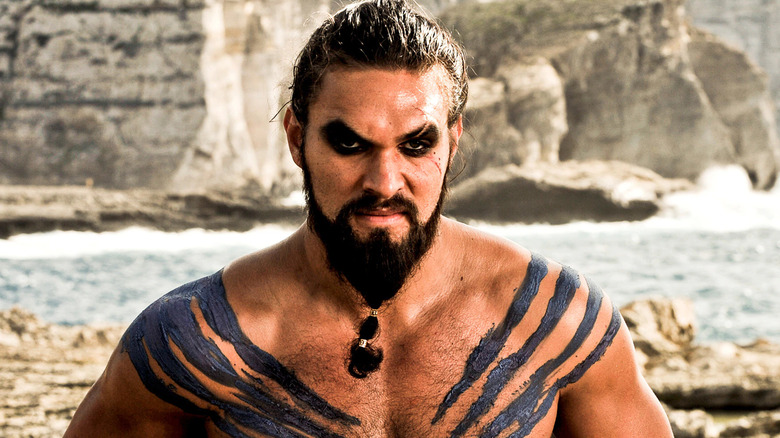 Jason Momoa in body paint