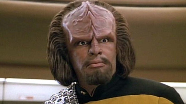 Michael Dorn in prosthetics