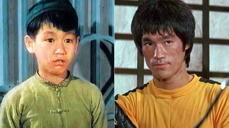 Bruce Lee playing an unknown character in "The Birth of Mankind" and Billy Lo in "Game of Death"