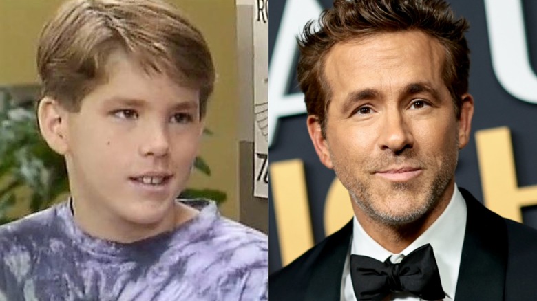 Billy Simpson in "Fifteen" and Ryan Reynolds wearing a tuxedo as he smiles for photographers in 2025