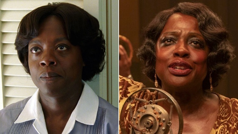 Viola Davis in The Help and Ma Rainey's Black Bottom