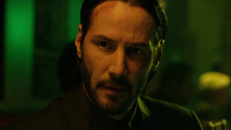 John Wick staring intently