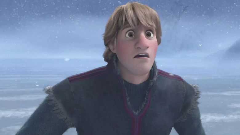 Kristoff staring in fear 