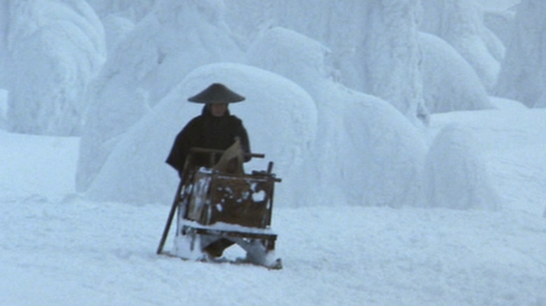 Ogami Itto with baby cart sled