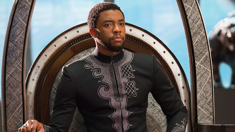 T'Challa on the throne