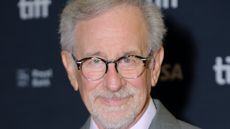 Steven Spielberg on a red carpet