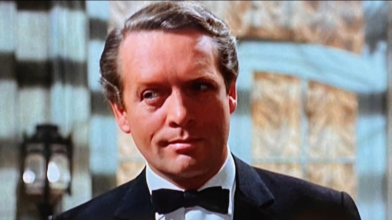 Number 6 wearing a tuxedo in "The Prisoner" (1967)