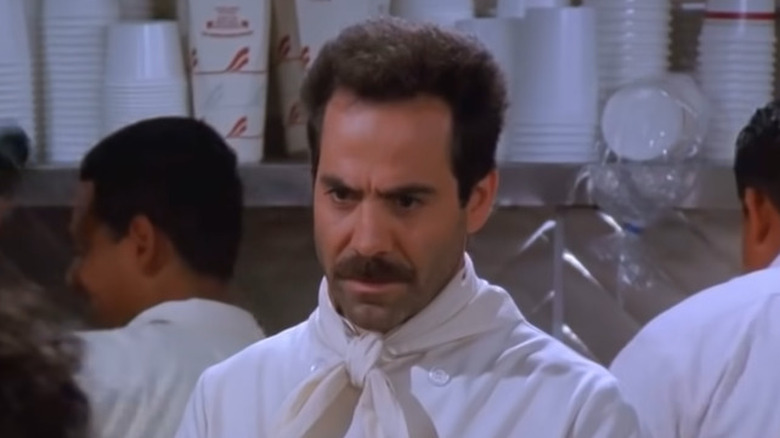 Soup Nazi glares at a customer