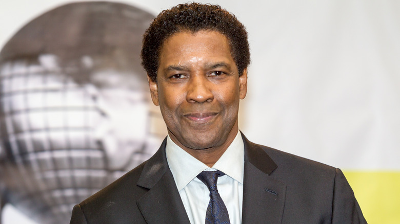 Denzel Washington tight lipped smile