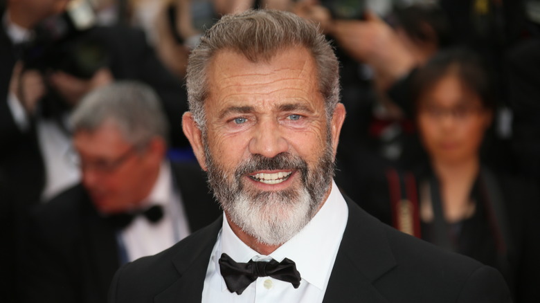 Mel Gibson grinning