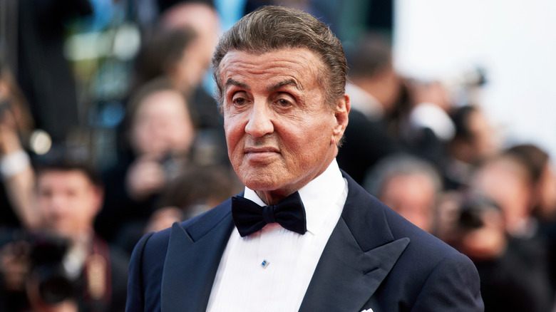 Sylvester Stallone raises eyebrows