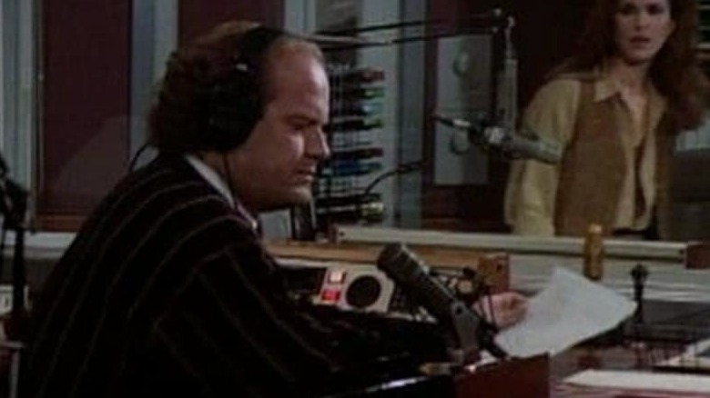 Fraiser at the radio station listening in