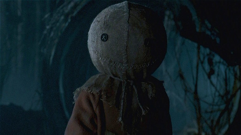 Trick 'r Treat Sam doll in the dark