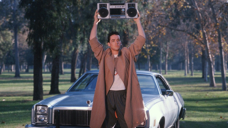 Lloyd holding a boombox