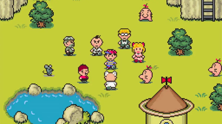 Ness in Saturn Valley in EarthBound