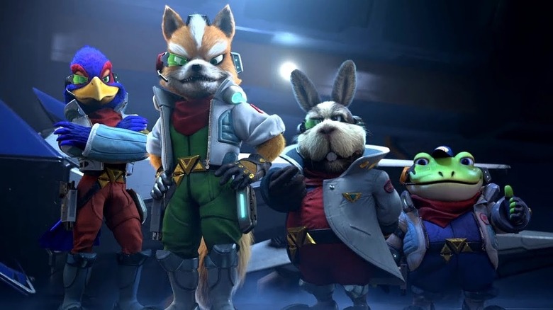 Falco, Fox, Peppy, and Slippy in Starlink