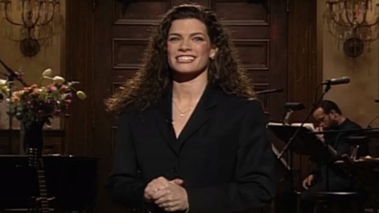 Nancy Kerrigan smiling wearing black