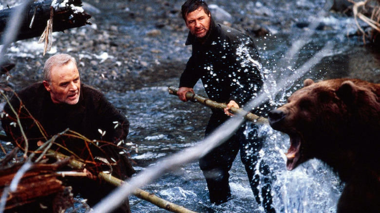 Anthony Hopkins and Alec Baldwin fight a bear