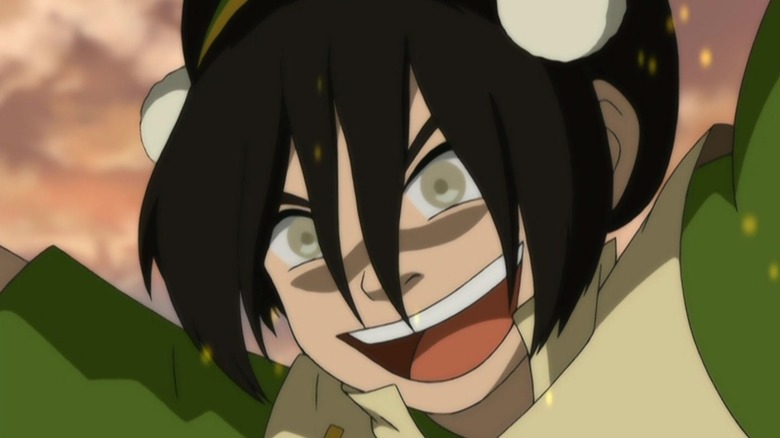 Toph laughing maniacally