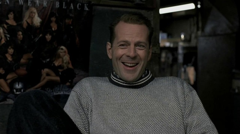 Carl Roebuck laughs while sitting in "Nobody's Fool" (1994)