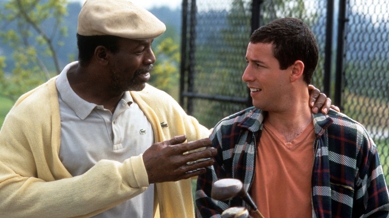 Happy Gilmore and Chubbs talking