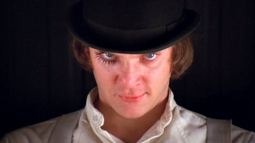 Malcom McDowell in A Clockwork Orange