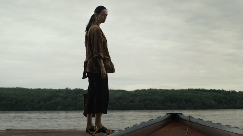 Rebecca Hall standing on pier