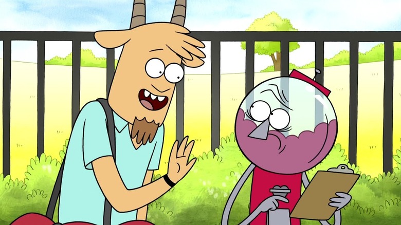 Thomas talks to Benson on Regular Show (2010)