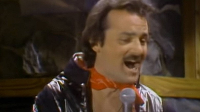 Nick the Lounge Singer yelling into a mic on "SNL" in 1978