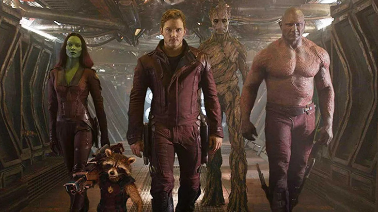 Guardians of the Galaxy striding forward