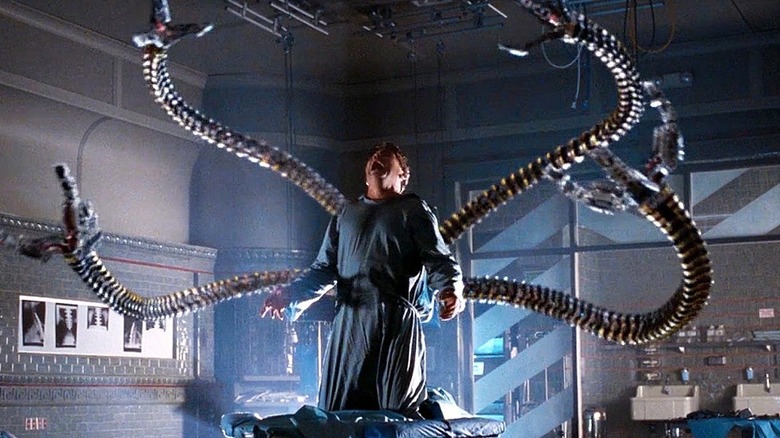 Doctor Octopus shouting in agony